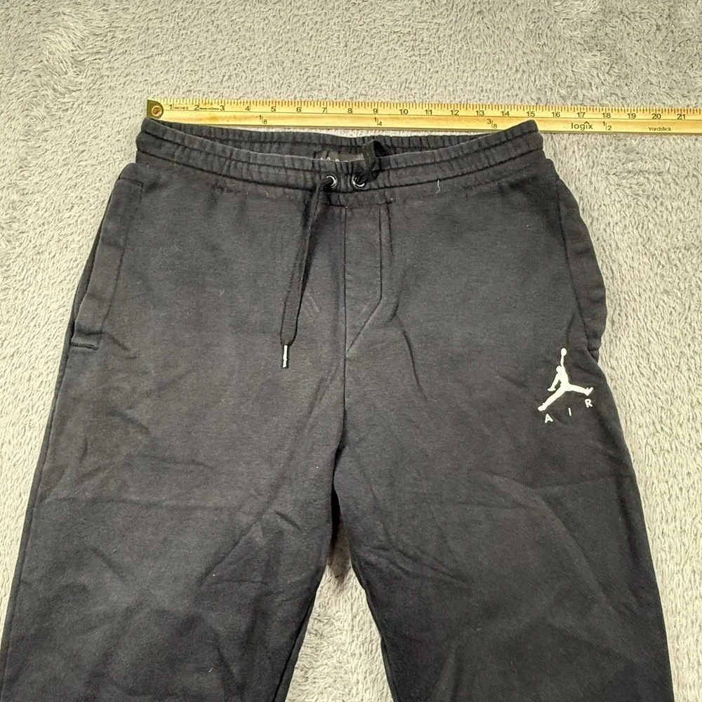 Nike Air Jordan Jumpman Sweatpants Men's Small Cuffed Fleece Joggers Black‎